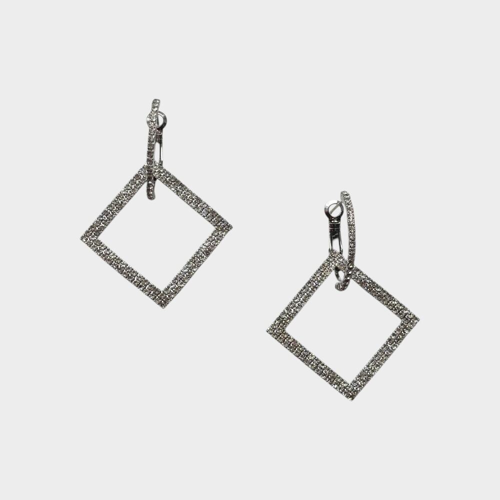 Square Dangle Night Out Earring - Picture 6 of 8